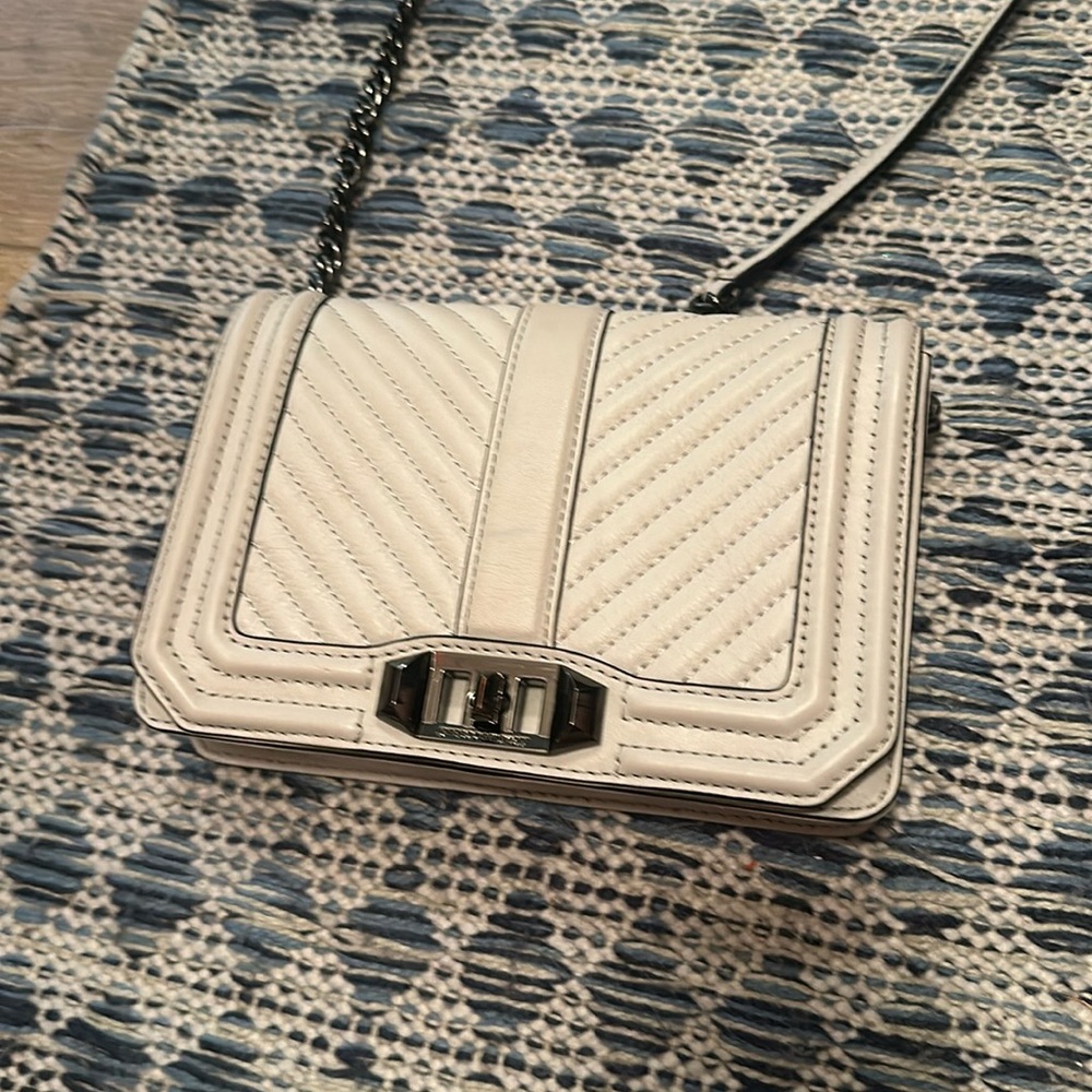 Rebecca Minkoff taupe crossbody/clutch